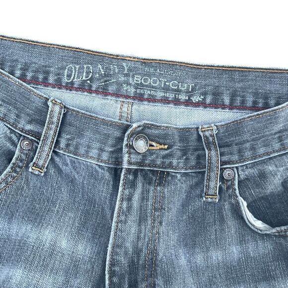 OLD NAVY MEN GRAY WASH JEAN Size 34-34 - Picture 3 of 4